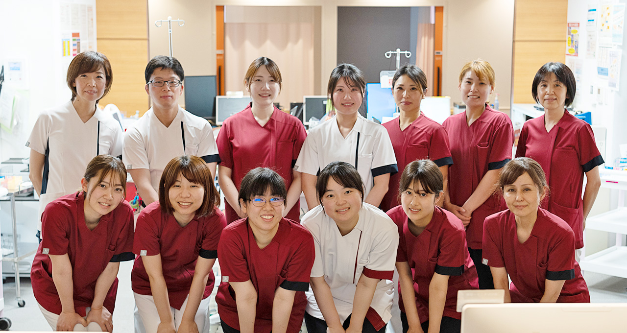 6階東病棟（循環器内科、心臓血管外科、救急総合診療科）集合写真