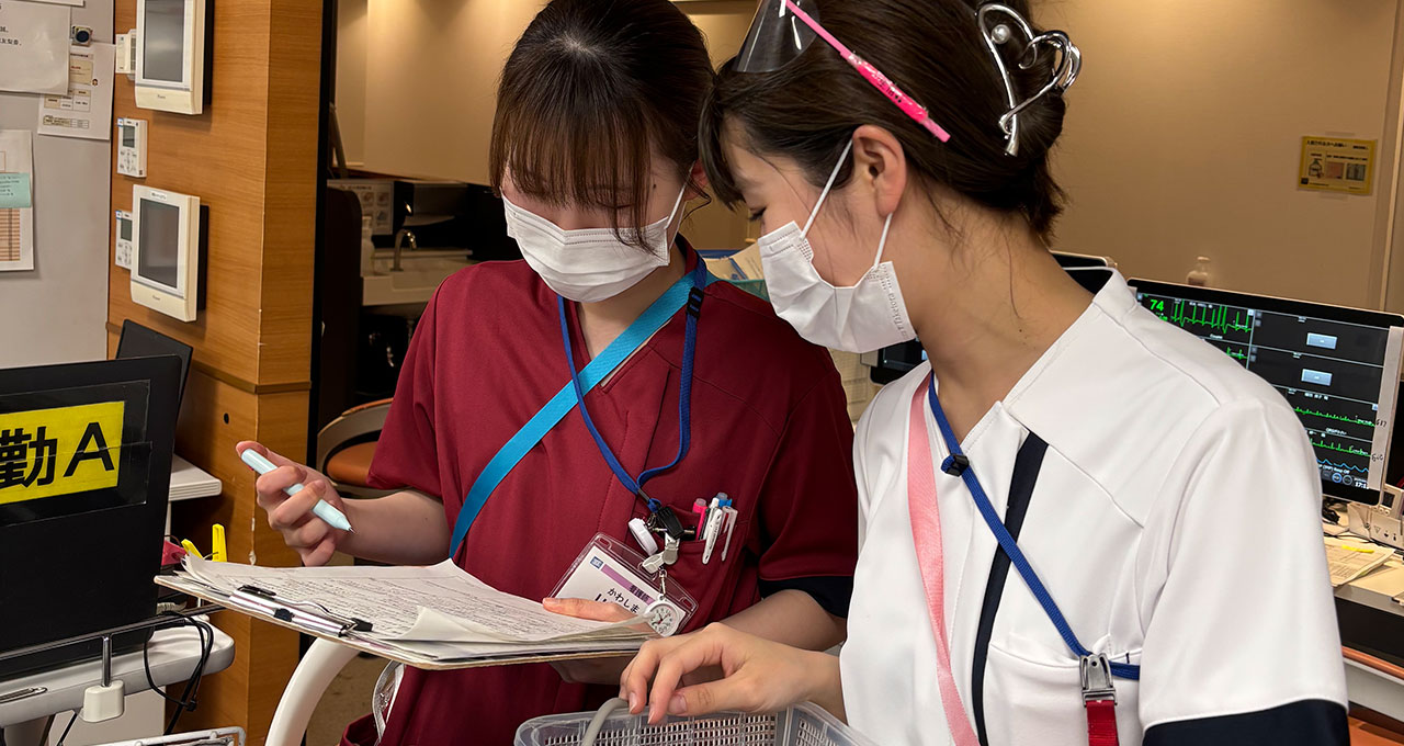 6階西病棟（腎臓内科、循環器内科、糖尿病・内分泌内科）の日常写真
