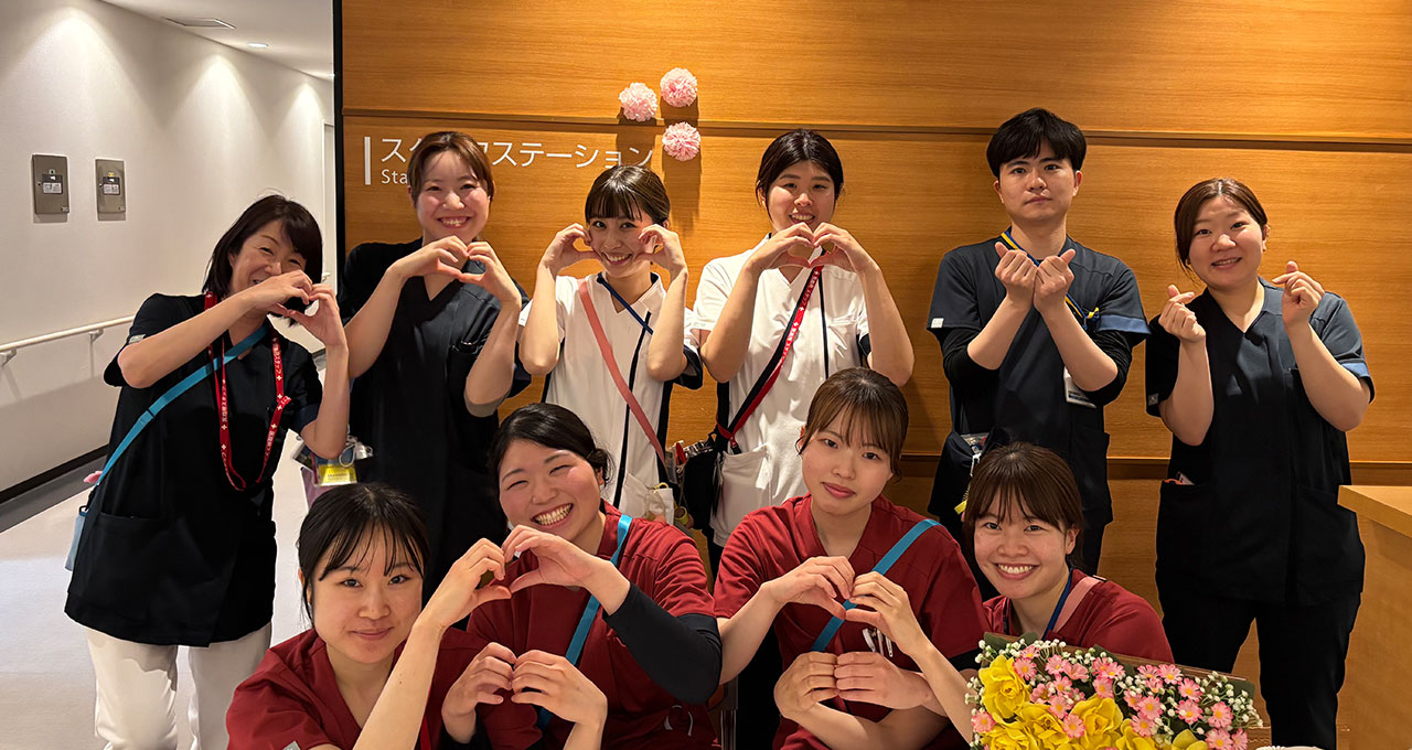 6階西病棟（腎臓内科、循環器内科、糖尿病・内分泌内科）集合写真